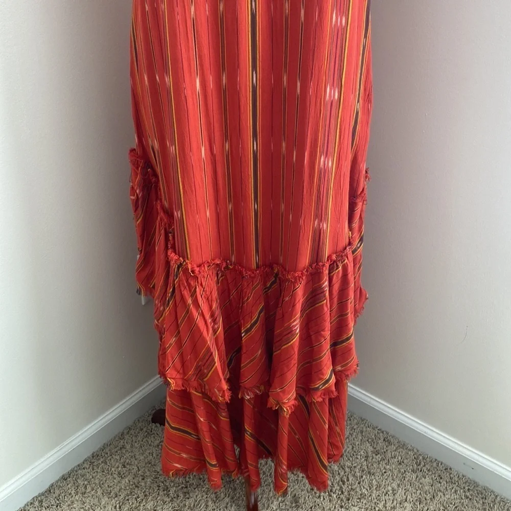 Free People Better Days Red Combo Maxi Dress Small - Picture 4 of 14